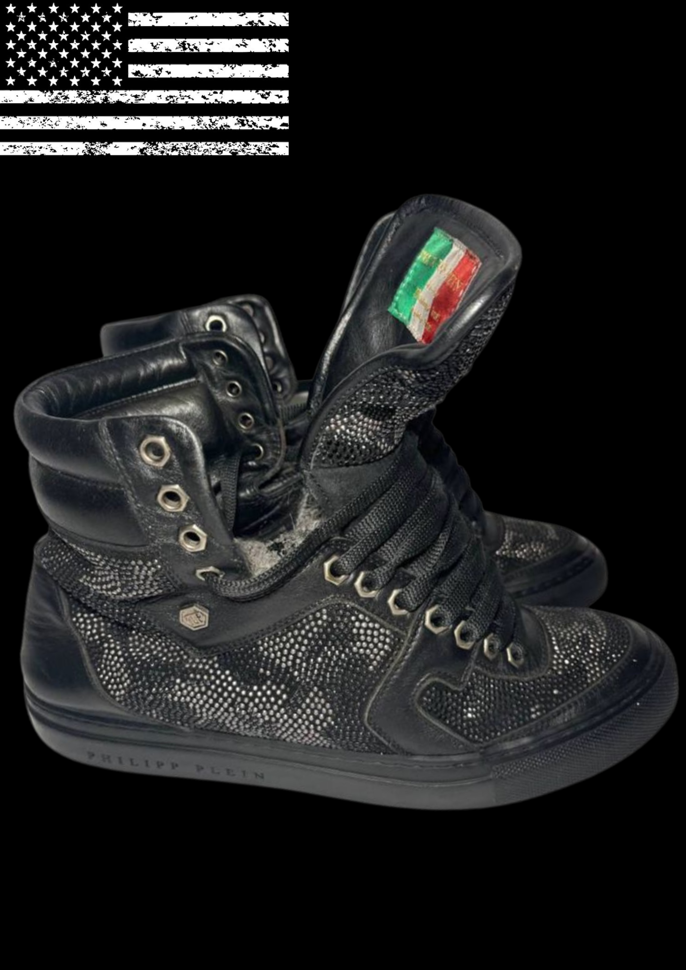 'PH!LLIP PLE!N' ITALIA SNEAKERS 𖦏