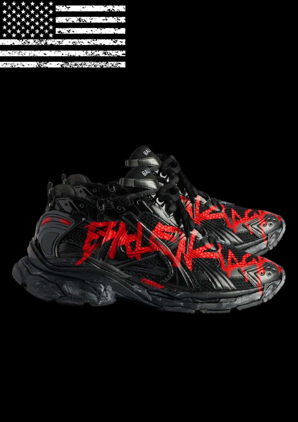 'BALEN!AGA' RED GRAFITTI TRACKS 𖦏