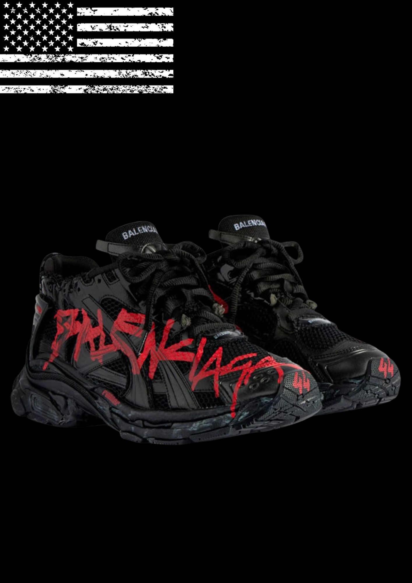 'BALEN!AGA' RED GRAFITTI TRACKS 𖦏