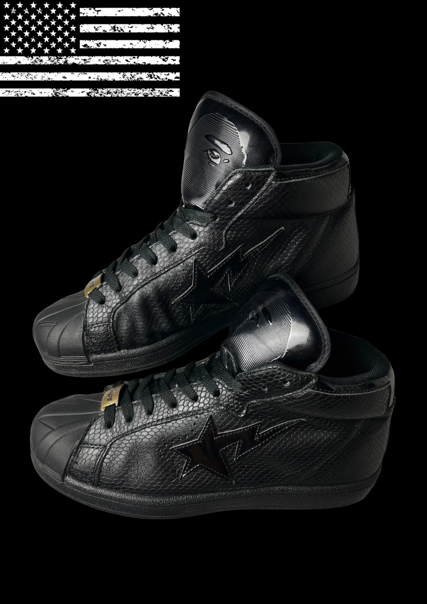 'BAPE' SNAKESKIN SNEAKERS 𖦏