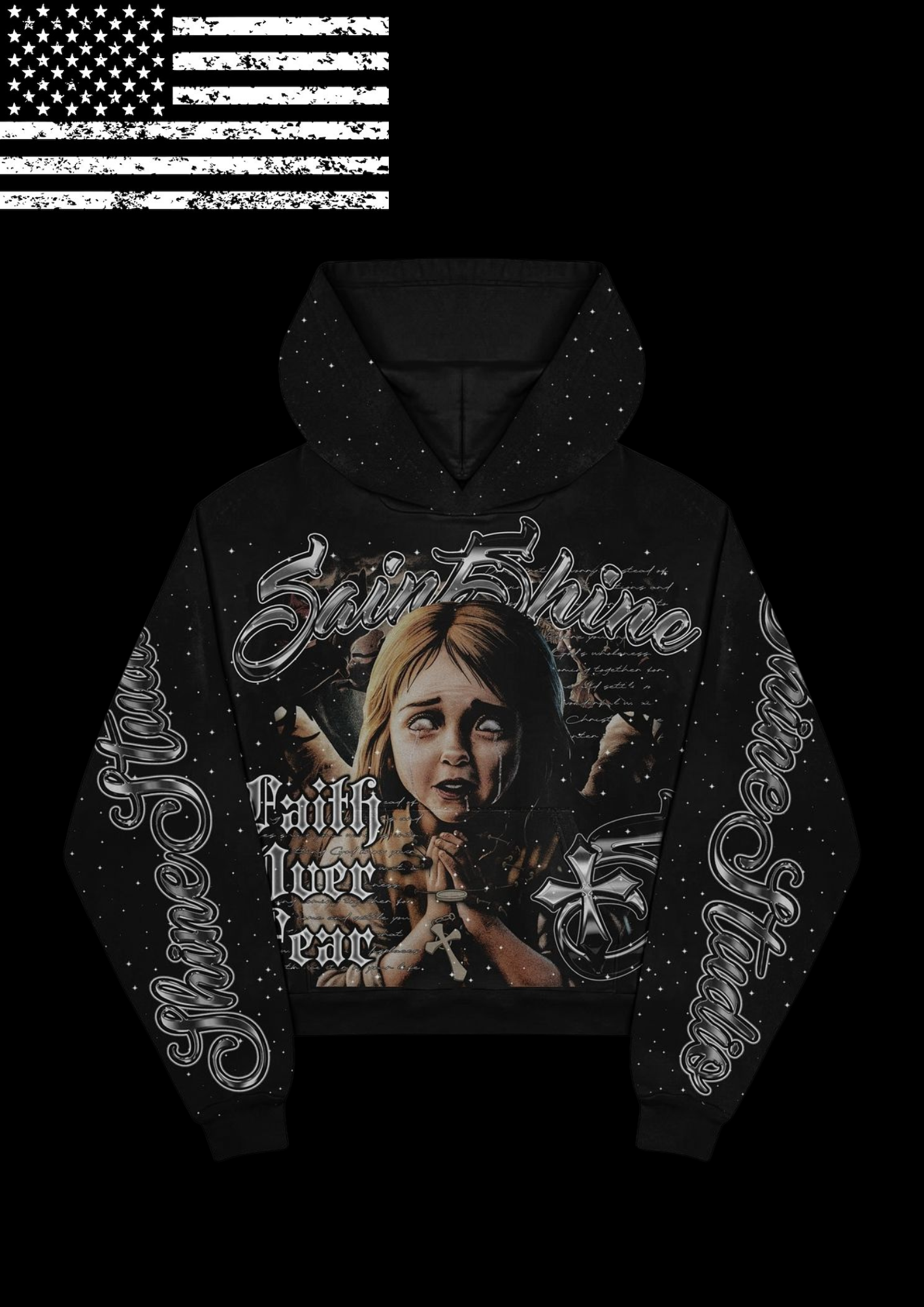 'FAITH OVER FEAR' HOODIE 𖦏